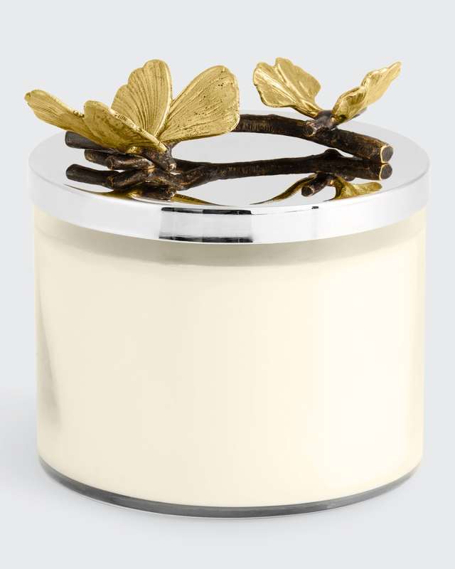 Butterfly Ginkgo Candle